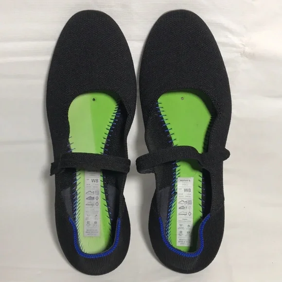 ROTHYS The Square Mary Jane Flats Shoes Size 8 - Picture 7 of 9